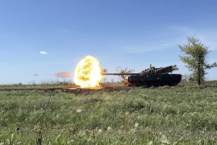 Karte der Kampfhandlungen in der Ukraine am 1. Mai 2025