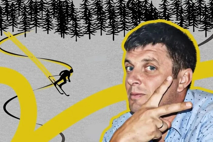 Політик з стікером на чолі