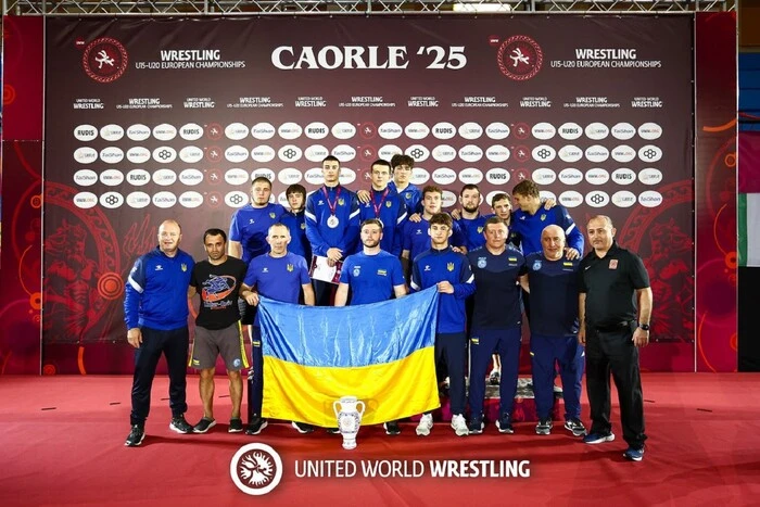Reprezentacja Ukrainy w zapasach zajęła trzecie miejsce na Mistrzostwach Europy U20